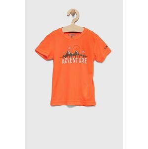 Dětské tričko CMP oranžová barva, s potiskem
