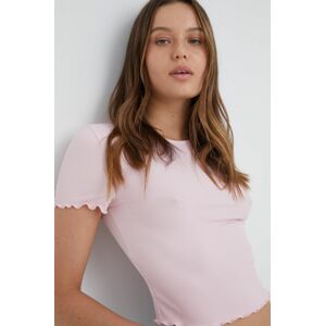 Tričko Vero Moda růžová barva