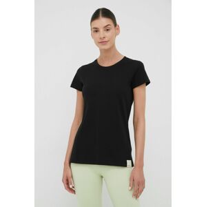 Bavlněné tričko Outhorn černá barva