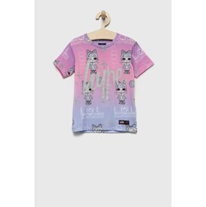Dětské tričko Hype Xlol růžová barva