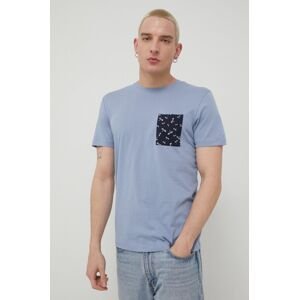 Bavlněné tričko Produkt by Jack & Jones fialová barva, s aplikací