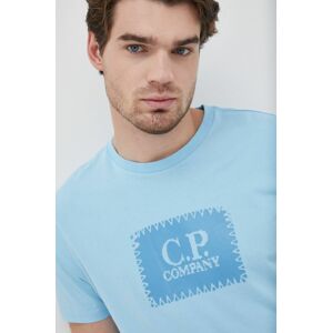 Bavlněné tričko C.P. Company s potiskem