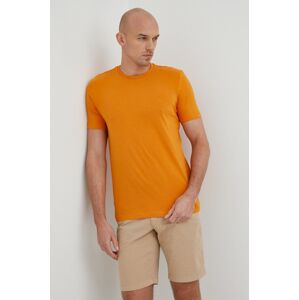 Tričko Liu Jo pánský, oranžová barva, hladký
