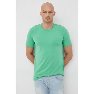 Tričko Liu Jo pánský, zelená barva, hladký