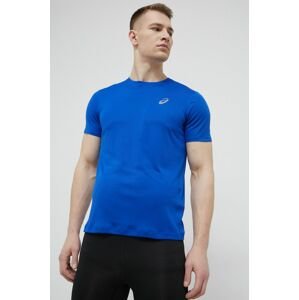 Běžecké tričko Asics modrá barva, hladký