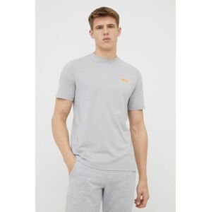 Bavlněné tričko RefrigiWear šedá barva