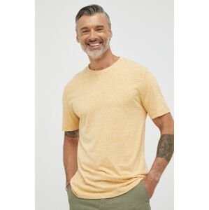 Tričko Selected Homme žlutá barva