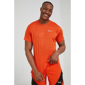 Sportovní triko Salewa Puez Melange oranžová barva