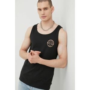 Bavlněné tričko Billabong černá barva