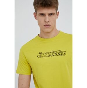 Bavlněné tričko Invicta zelená barva, s aplikací