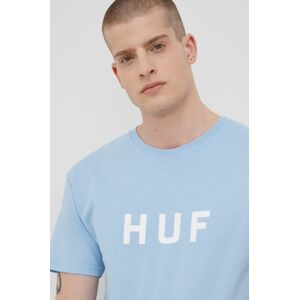 Bavlněné tričko HUF s potiskem
