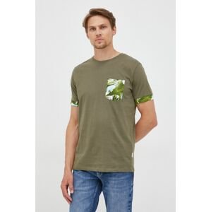 Bavlněné tričko Lindbergh zelená barva