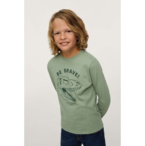 Mango Kids - Dětská bavlněná košile s dlouhým rukávem Spencer
